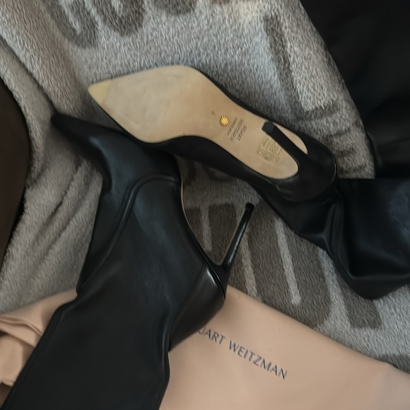 Stuart Weitzman Ultrastuart Thigh-High Pointed-Toe Boots - Picture 11 of 14